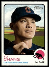 2022 Topps Heritage Yu Chang Cleveland Guardians #400