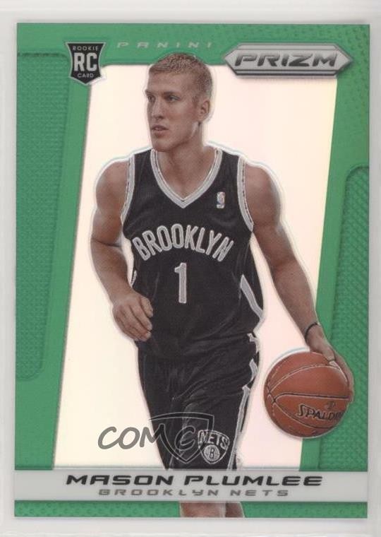 2013-14 Panini Prizm Retail Green Prizm Mason Plumlee #288 2h4