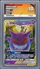 Pokémon Gengar & Mimikyu GX Tag Team Full Art Sun & Moon Ace 10 Gem Mint