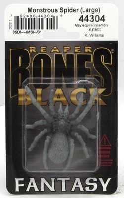 Reaper 44304 Monstrous Spider [Large] (Bones Black) Giant Arachnid