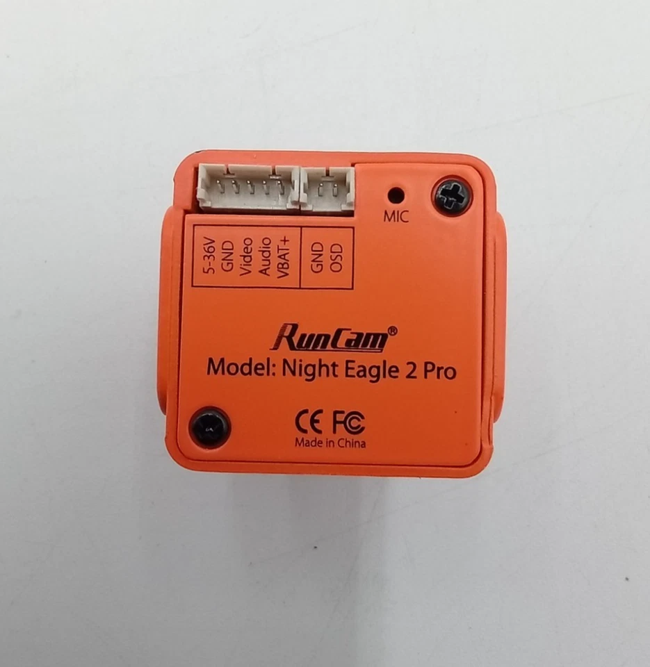 RunCam NightEagle 2 PRO Orange RC Camera, NEW OPEN BOX - Image 3 of 4
