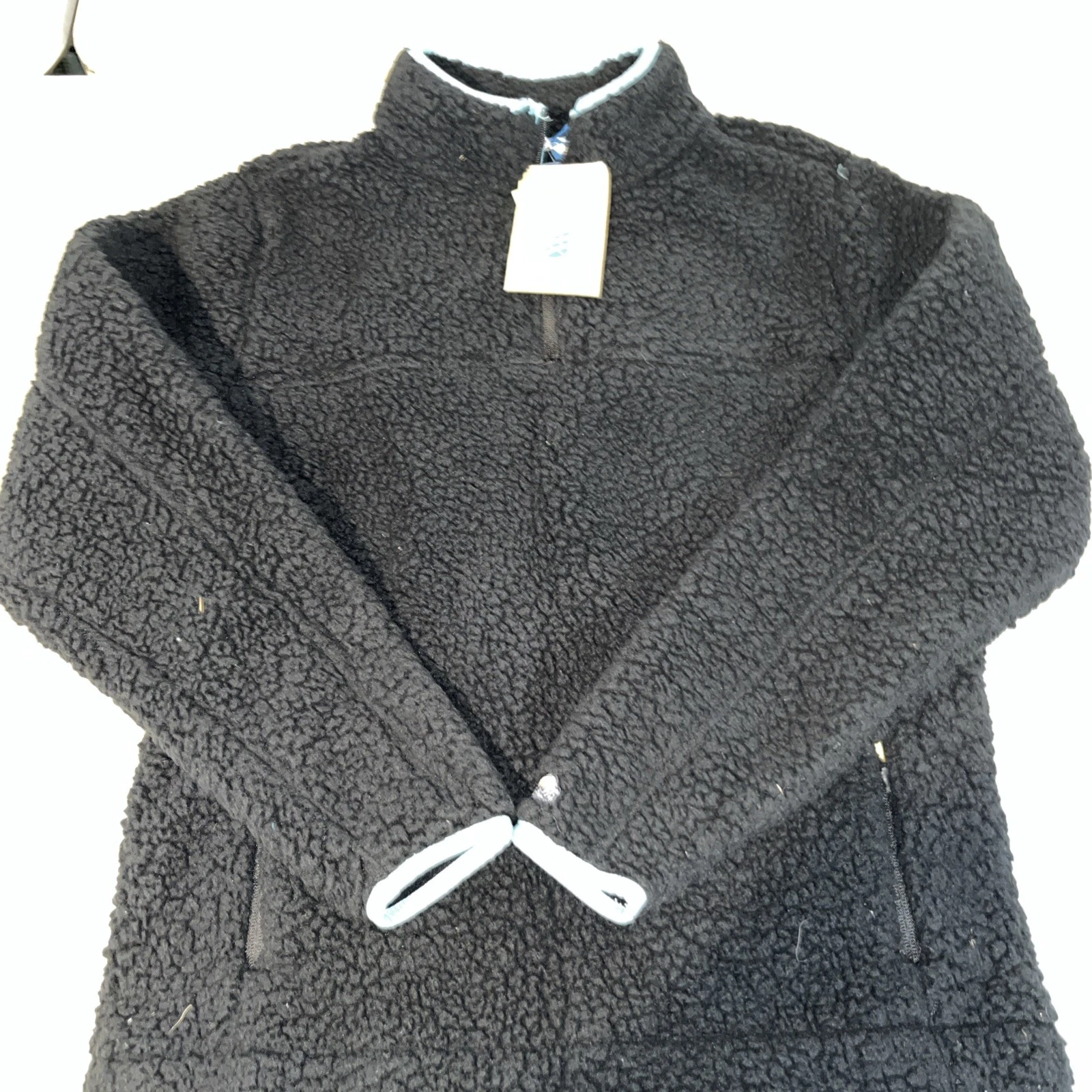 Size S- Chubbies Night Night High Pile Quarter Zip Black image 1