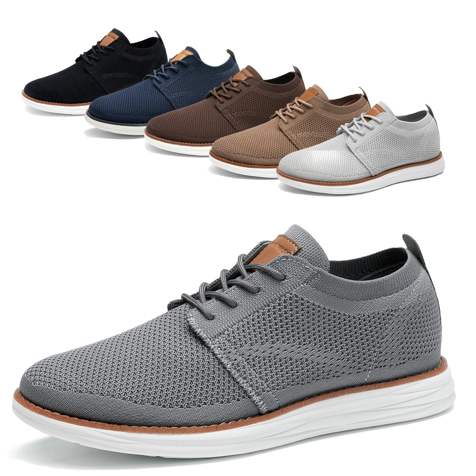 Men's Mesh Sneakers Oxfords Lace-Up Lightweight Casual Walking Shoes Size
Opens in a new window or t