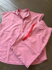 FIGS Scrub Set XS TOP Chalk Pink Rafaela Top Zamora Jogger Pants Medical MD M