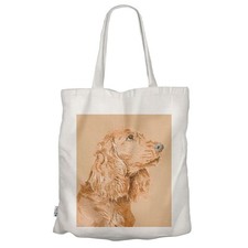 Cocker Spaneil Golden Dog Gift Dog Lover Reusable Eco Friendly Tote Bag