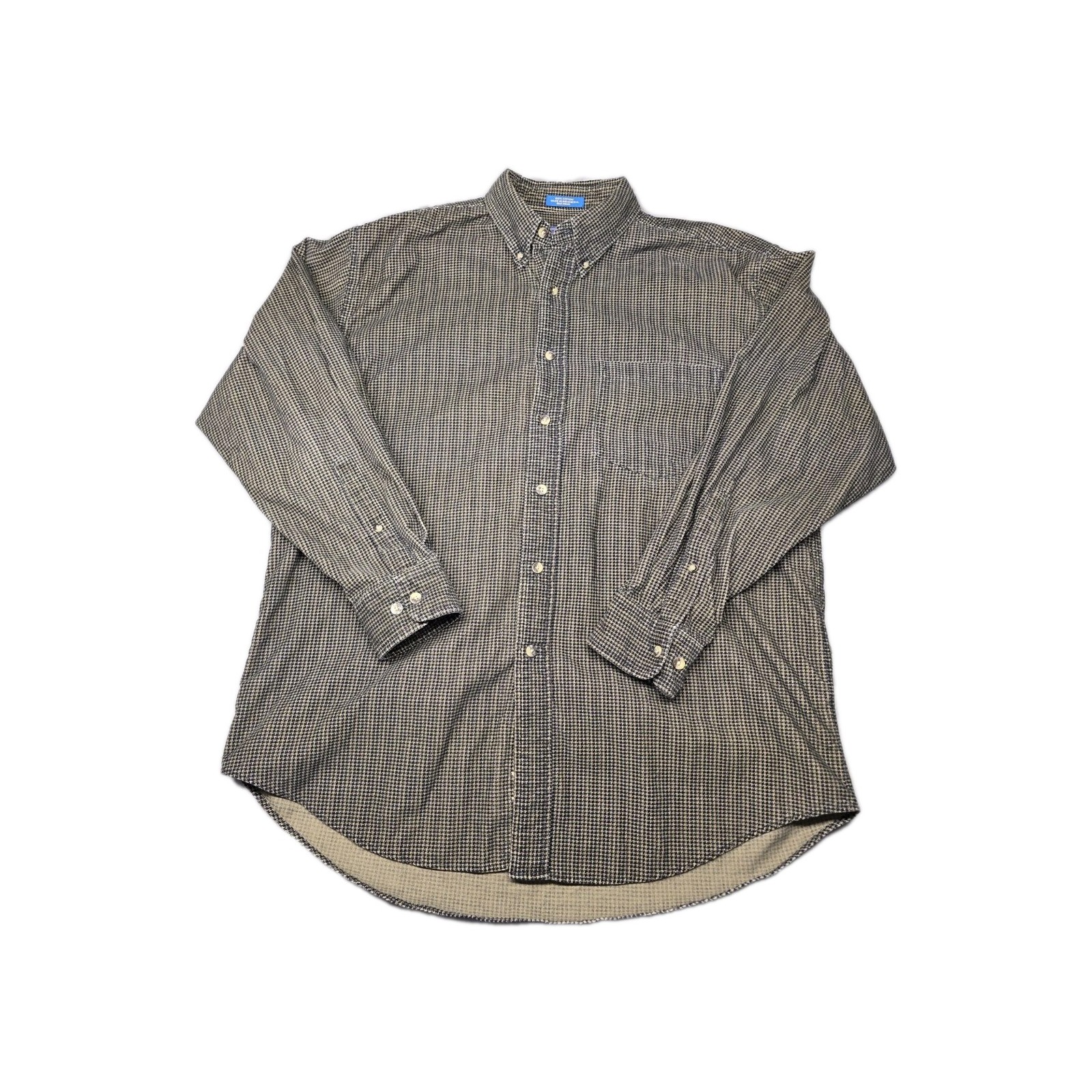 Pendleton Shirt Mens Large Micro Houndstooth Butt… - image 1