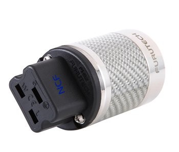 FURUTECH FI-52 NCF (R) High-End 20A Inlet Plug Rhodium-Plated Japan