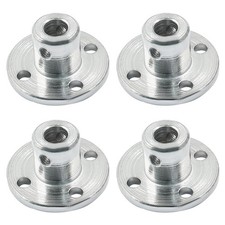 4 Pcs 5mm Metal Flange Shaft Coupling Rigid Flange Coupling Motors Guide5567