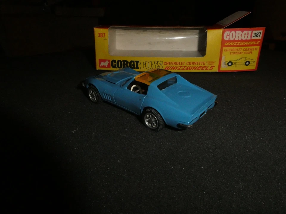 Corgi 387 Chevrolet Corvette Sting Ray 70ies 1/43 Top Restauriert in Repro Box - Bild 3 von 4