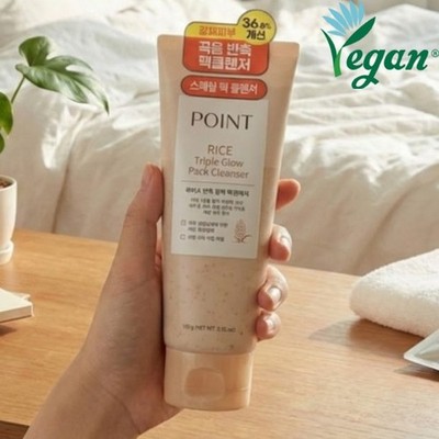 POINT Rice Triple Glow Pack Cleanser 100g Reinigung Koreanische Kosmetik NEU