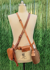 WW2 IMPERIALE GIAPPONESE bollitore ufficiale NAMBU TIPO 14 FONDINA PELLE CON MUNIZIONI POU