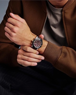 Citizen Eco Drive Terra Force Brown Dial Leather Strap CA4746-08X