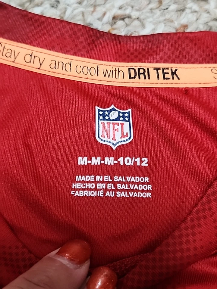 Футболка Houston Texans JJ Watt No99 NFL Football Dri Tek Reebok для мальчиков молодежная M красная - Изображение 3 из 4