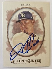 Signed 2017 Topps Allen and Ginter #248 Wilson Ramos Tampa Bay Rays Autograph