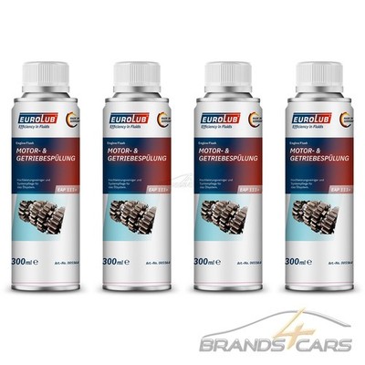 EUROLUB 4x 300 ML MOTORSPÜLUNG EAP 111+ MOTOR REINIGER FLUSH SPÜLUNG 50134094