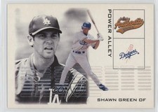 2002 Fleer Authentix Power Alley Shawn Green #5PA n1u