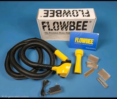 FLOWBEE Vintage Home Haircutting XLong Handle Complete System Attaches to Vacuum