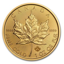 2016 Canada 1 oz Gold Maple Leaf BU 4544.77 per troy oz