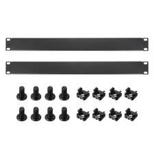 Image of 2 Set 1U Blank Panel with Screws and Nuts for 19 Inches Enclosure Server