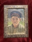 MIKHAIL KOMISSAROV. Original Russian Oil Painting. 1950. “A Soldier.” W/papers. — photo 1