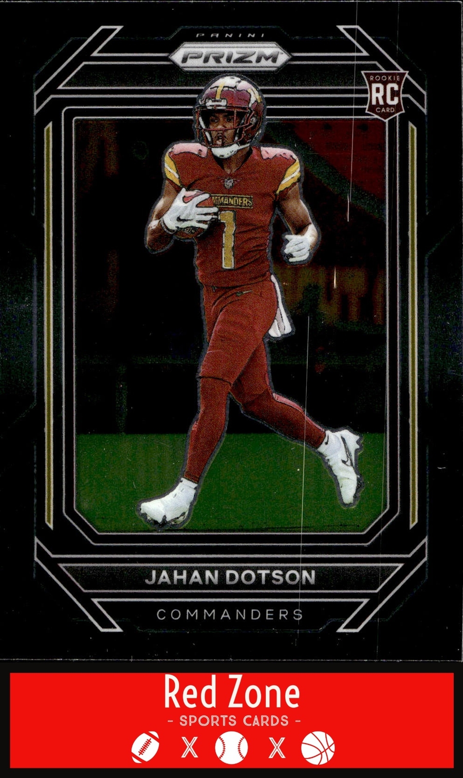 2022 Chronicles Prizm Black - #PB-15 Jahan Dotson NM/NM+