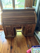 WOOTON DOUBLE ROTARY WALNUT DESK