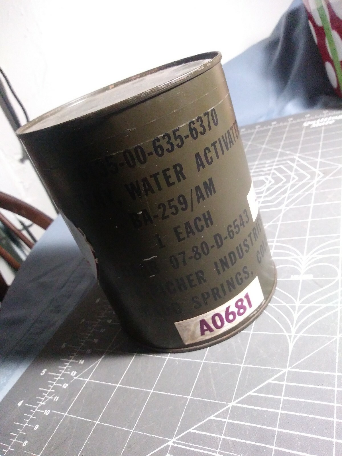 Military Water Activated Battery Radio Radiosonde 1.5 6 & 115 V DC BA