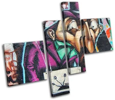 Graffiti Street Urban Grunge Canvas Artwork Picture Print Decorative Photo Wall