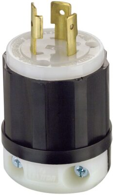 Leviton 2311 Extra Heavy Duty 20A 125V Locking Plug Male L5-20P Industrial Grade