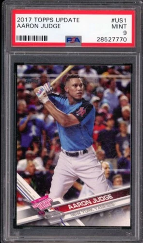 Aaron Judge Rookie Card 2017 Topps Update #US1 PSA 9 (holder scratches)