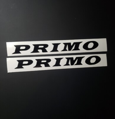 PRIMO Trailers Replacement Stickers 18'' Set Of 2 GLOSS BLACK Decals FAST