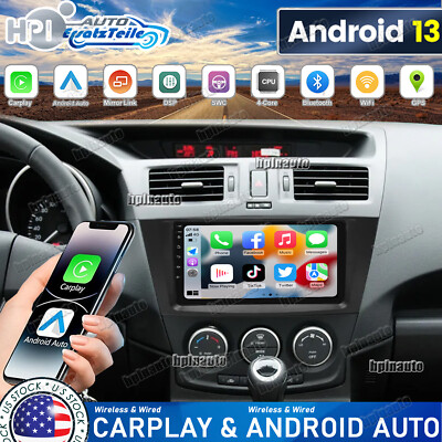 For Mazda 5 2011-2013 9'' Car GPS Stereo Radio Head Unit Android 13 Navi Wifi RDS