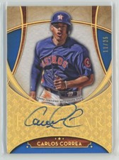 2017 Topps Five Star Career Autograph Blue Carlos Correa Auto 11/25 Houston