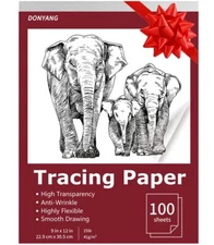 9"x12" Tracing Paper Pad for Kids Art Supplies 100 Sheets Translucent Tracing...