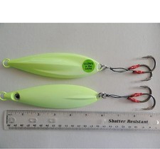 1-10pc 350g/12oz Glow Fast Fall Vertical Keel Flat Jigs Saltwater Fishing Lures