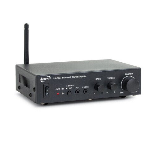 DYNAVOX CS-PA8 Digital Mini-Verstärker schwarz Bluetooth 2 x 15 W RMS - Bild 8 von 8
