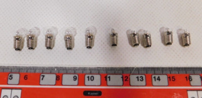 10er Glühlampen- Set 12-14 V  z. B. für Fleischmann, Roco H0/ DC Zubehör #i
