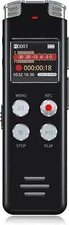 EVISTR L357 64GB Digital Voice Recorder MP3 Player USB Rechargeable Dictaphone