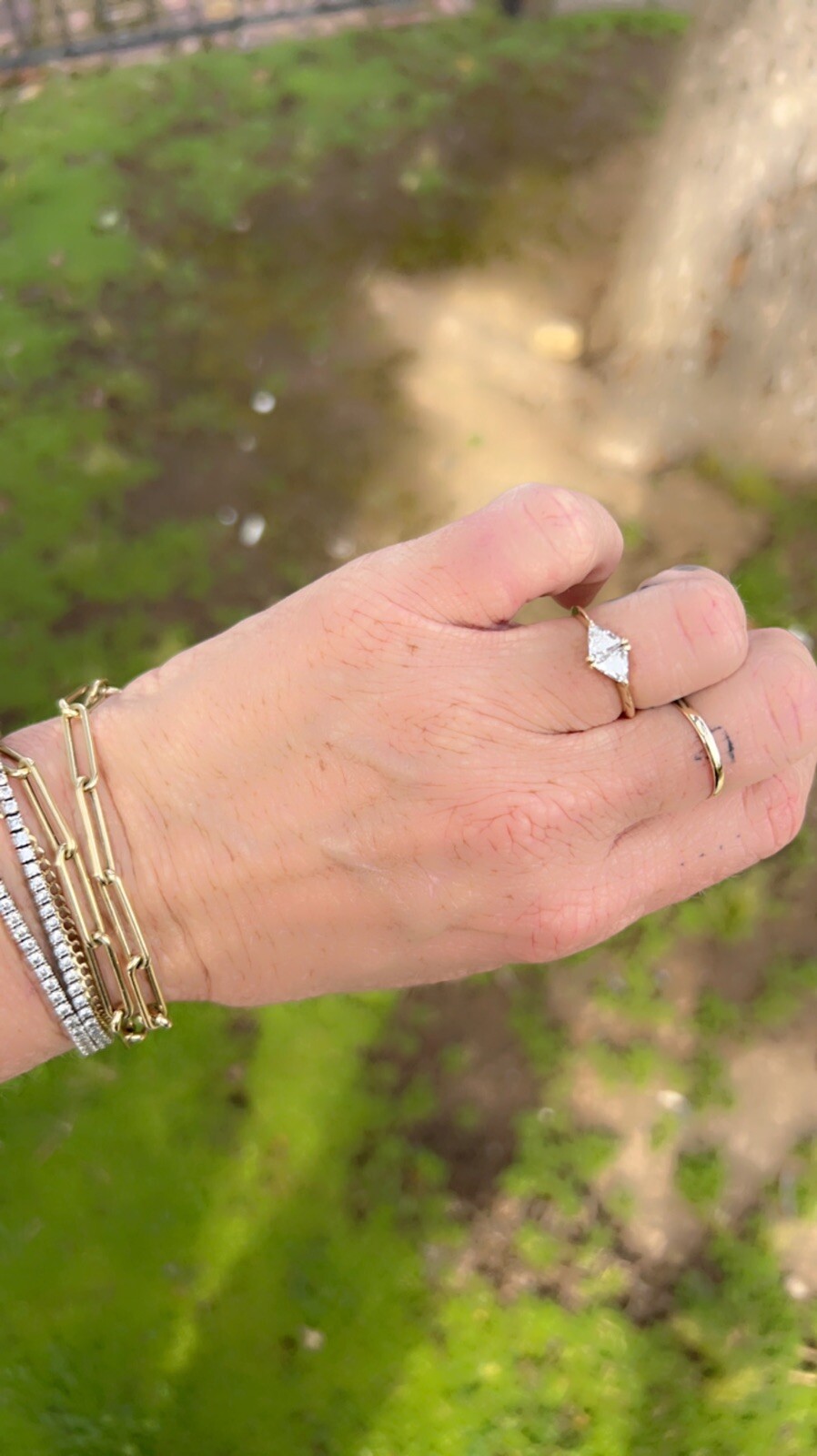 CUSTOM 14K 1.04 CARATS TOTAL WEIGHT UNIQUE DIAMON… - image 6