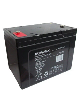ULTRAMAX 12V 80AH(AS 70AH & 75AH) AGM/SEALED Mobility Batteries Standby Use Backup System