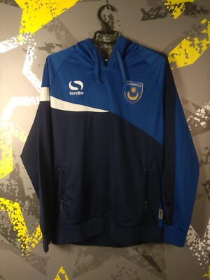 Portsmouth Training Football Soccer Hoodie Jacket Sondico Men Size M ig93