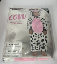 Halloween Baby Animal Costume, Toddler Cow Pajama Jumpsuit, Hooded Romper Plush