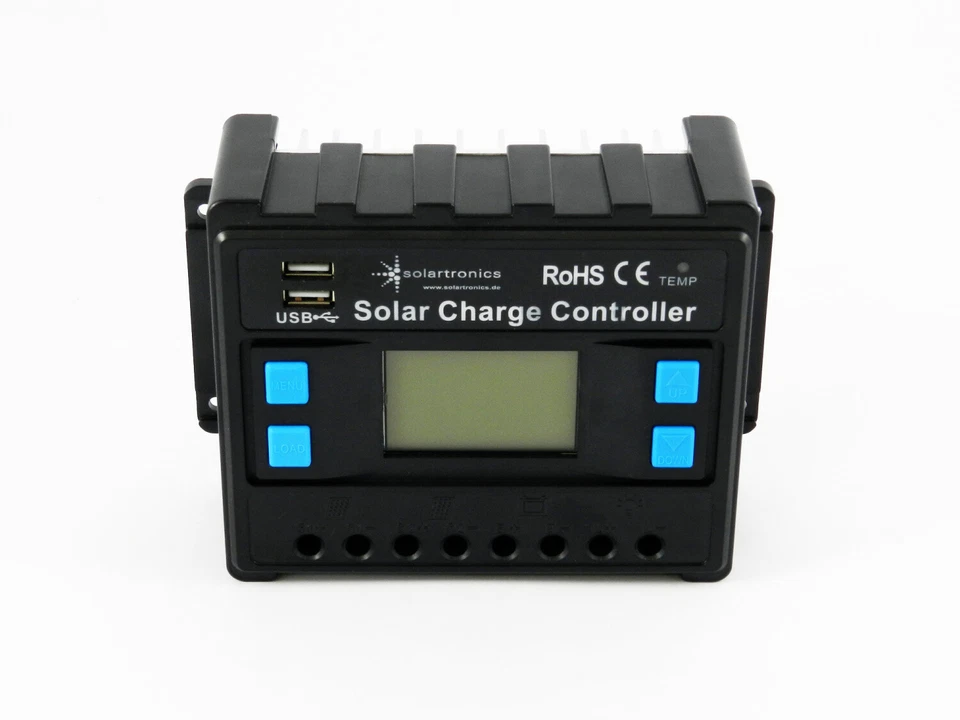 Solar Laderegler blau 20A - 60A 12V/24V PWM Solarladeregler PV solartronics 0% - Bild 4 von 4