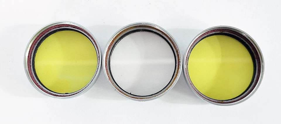 3x Vintage Leica Yellow & UV Push-On Filter 39mm/44mm,For Leica Rangefinder Lens - Image 4 of 4
