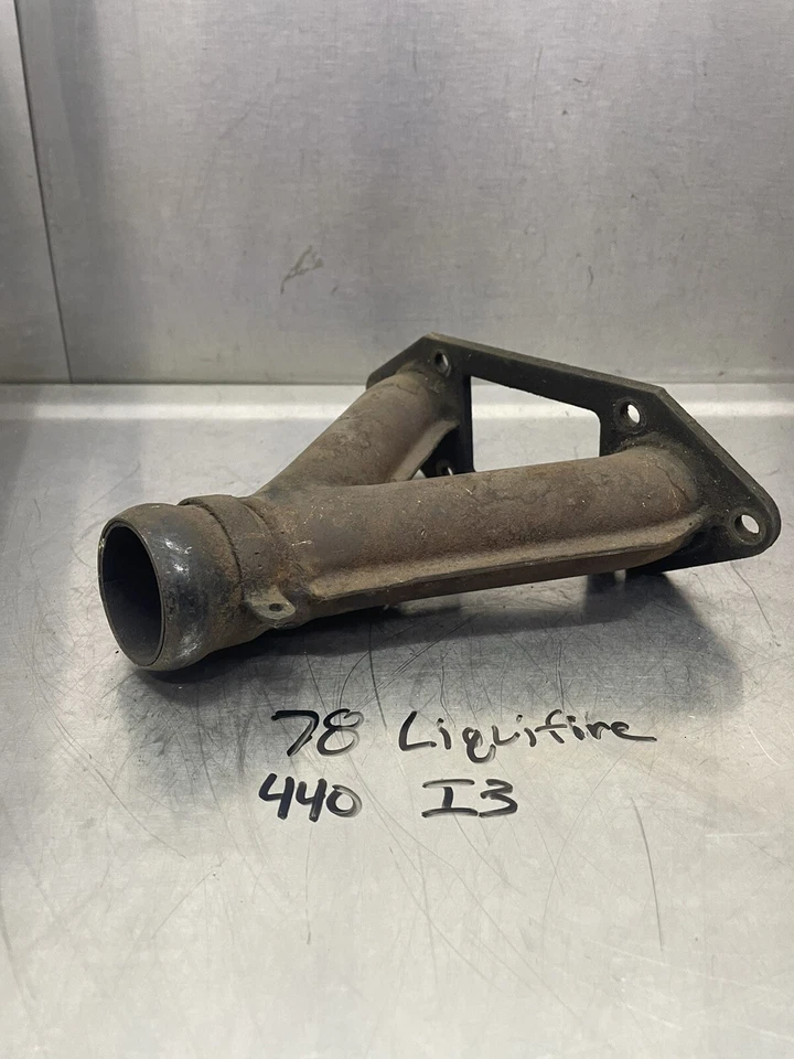 76 77 78 JOHN DEERE Liquifire 340 440 Colector de escape Cabezal Y Tubo Foto 2 de 4