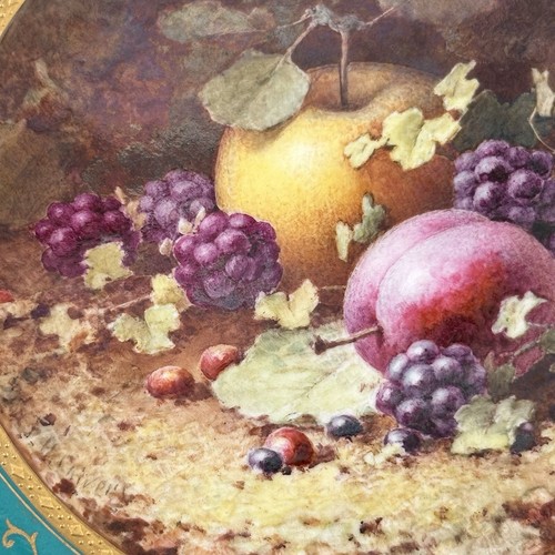 Coalport Fruit Plate Chivers Still Life Hand Painted Circa 1921 - Picture 5 of 15