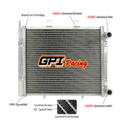 Aluminum UTV Radiator FIT Polaris RZR800/RZR570 2009-2014 2013 2012 ...