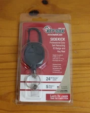 NEW KEY-BAK Sidekick Self Retracting ID Badge and Key Reel 