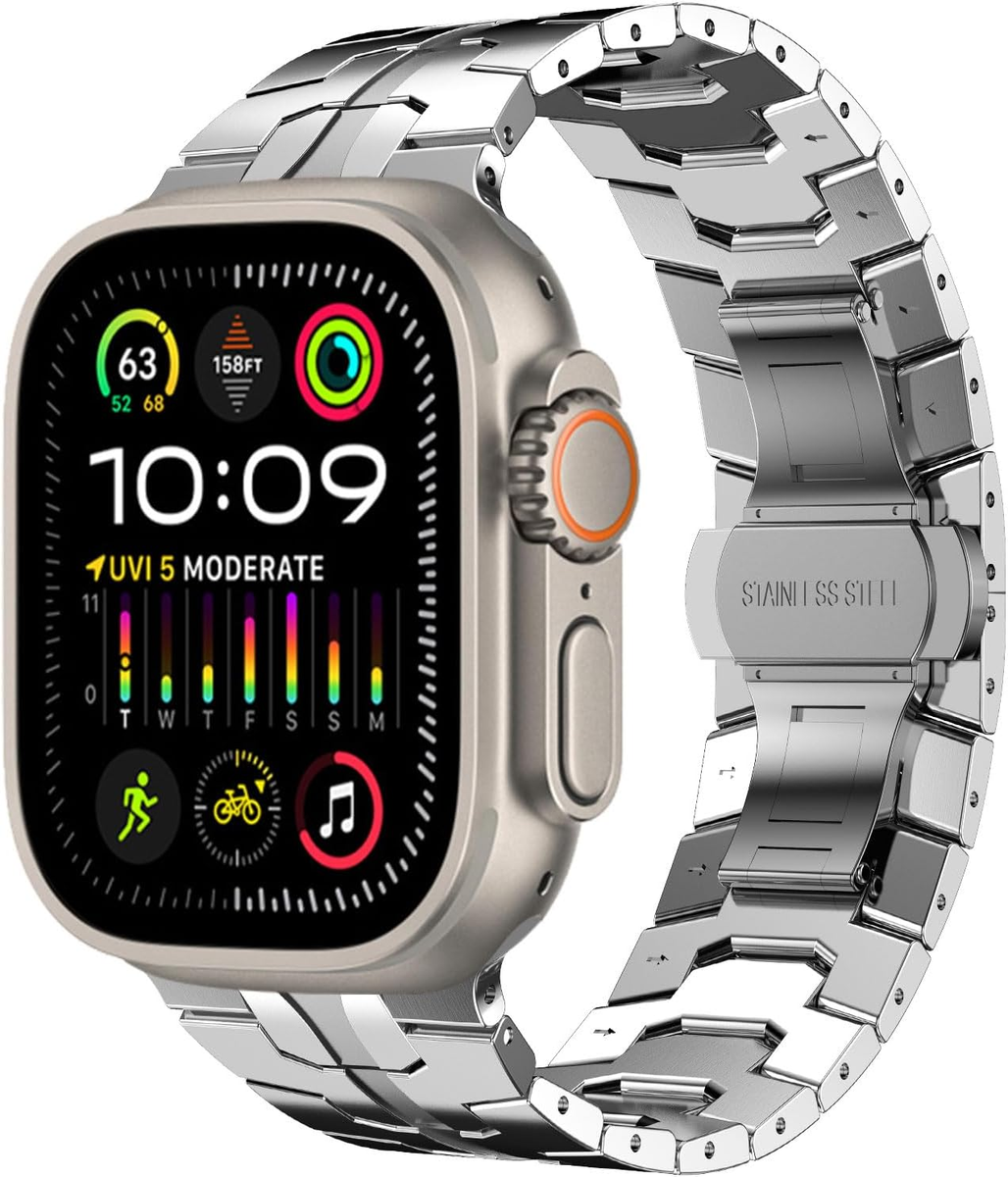 Apple Watch Band Stainless Steel Metal Link Clasp Iwatch  display picture 1
