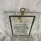 Happy Anniversary Clear Glass with Gold Rose and Gold Trim Accent Plaque — photo 3